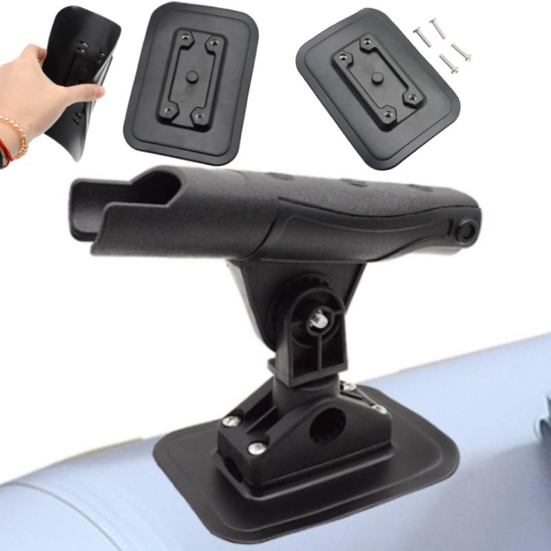 Fish Finder - 1 セットインフレータブルボート釣り竿ホルダー固定ベース PVC 接着パッドゴムボート釣りカヤックアクセサリー魚探マウント固定
