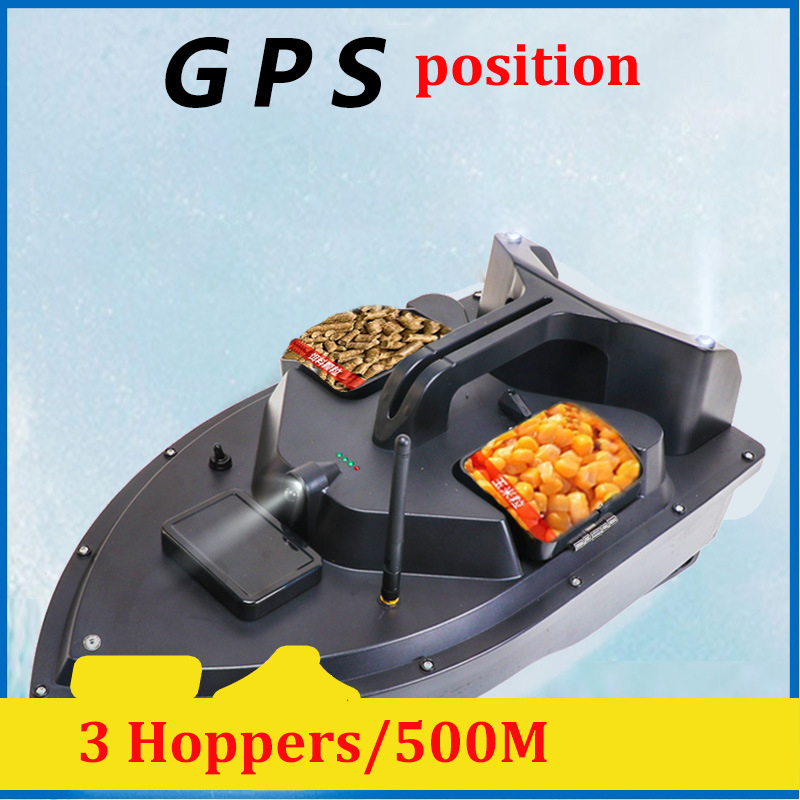 Fish Finder Gps - GPS RC 餌ボート魚群探知機ボート 3 ホッパー夜の光漁船スマートワンキーリターン 40