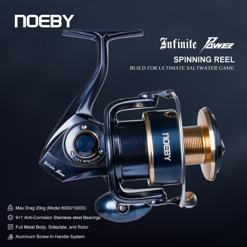 Abu Garcia Reel Max - ノビー インフィニットパワー スピニングフィッシングリール 5000H 6000H 8000H