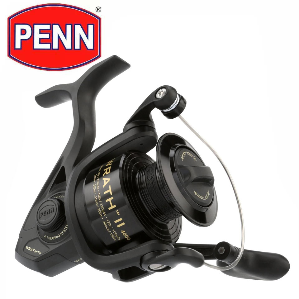 Abu Garcia Reel Max - PENN WRATH II スピニングリール 2500-8000 軽量耐腐食ボディ