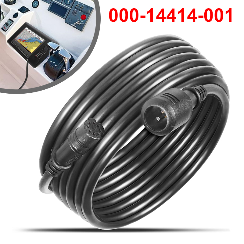 Fish Finder Cable - 000-14414-001 Lowrance TripleShot/SplitShot トランスデューサーおよび Hook2 シリーズ魚群探知機用トランスデューサー延長ケーブル