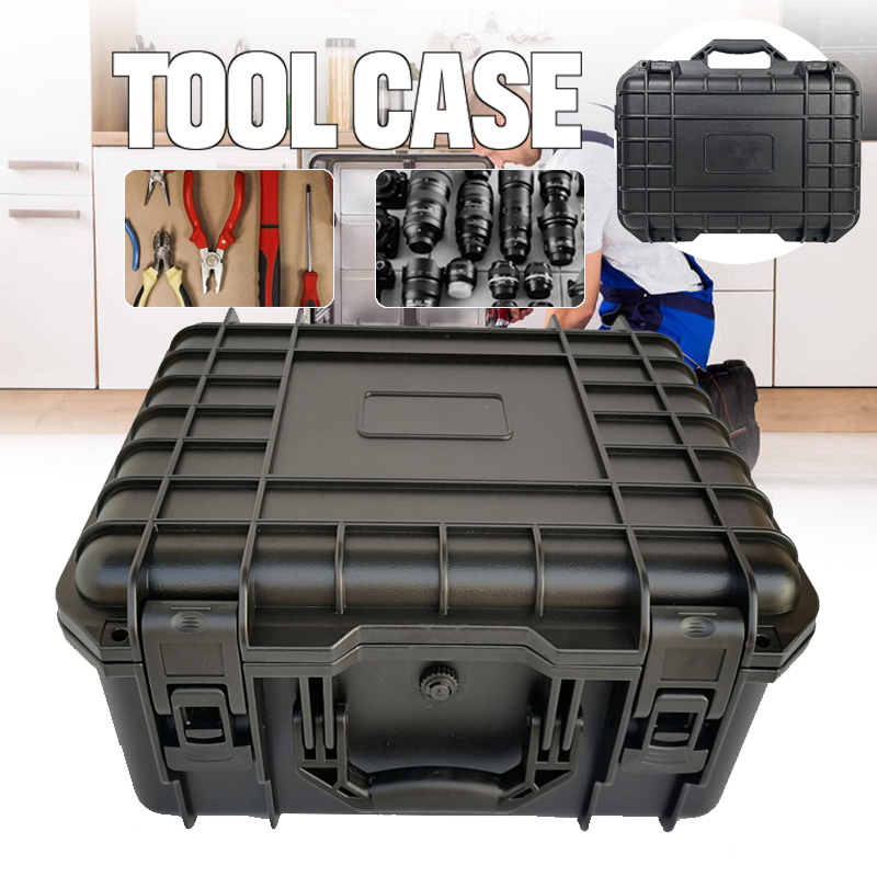 Fish Finder Case - 防水耐衝撃ツールボックスセット ペリカンスタイル ハードケース フォームインサート付き 工具保護オーガナイザー