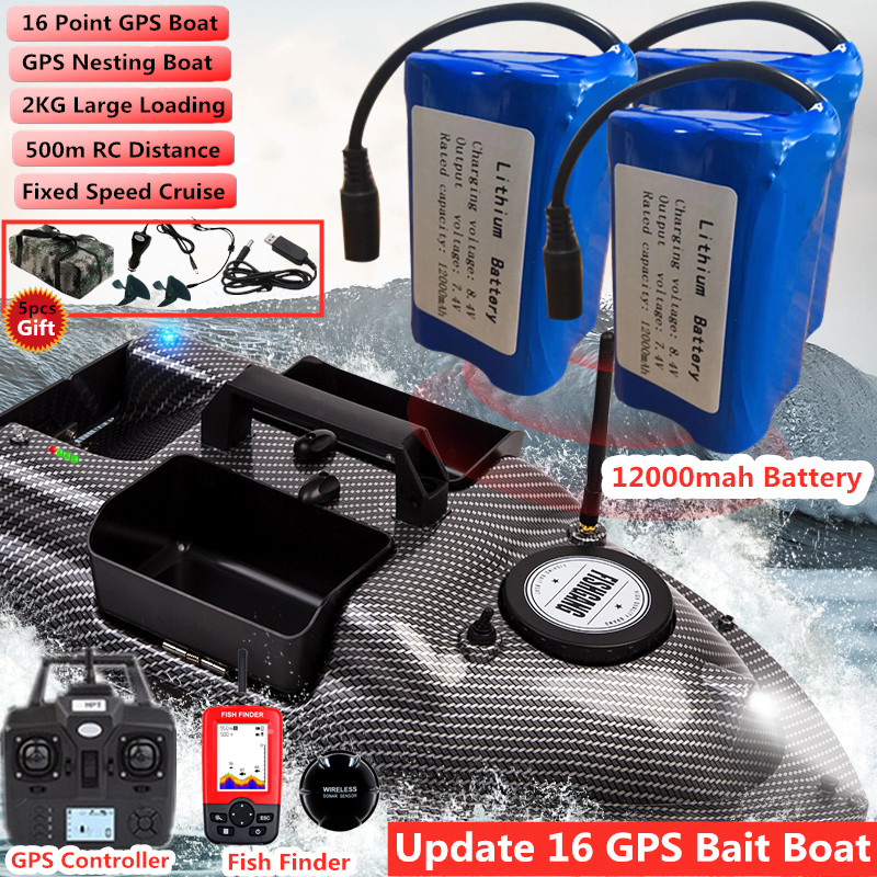 デュアルポジションRCフィッシングベイトボート、固定速度クル - Fish Finder Gps のレビューと価格