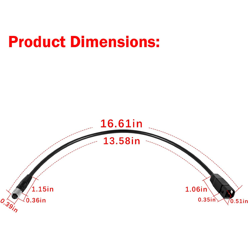 1852068 MKR-US2-8 7ピン トランスデューサ - Fish Finder Cable のレビューと価格