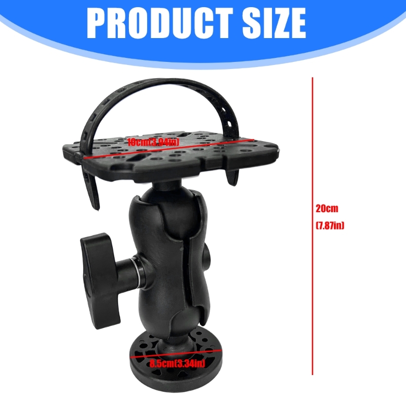 電子魚群探知機回転ボールマウントプレートマリン電子マウント  - Fish Finder Mount のレビューと価格