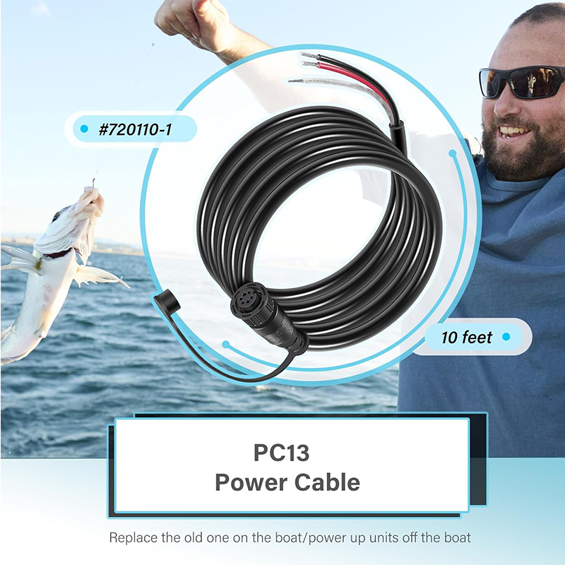 720110-1 PC13 パワーケーブル、ハミンバード A - Fish Finder Cable のレビューと価格